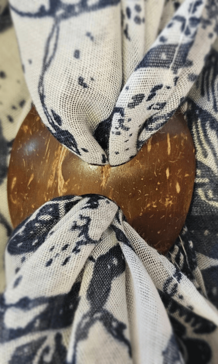 Cococnut Sarong Buckle Fastener.
