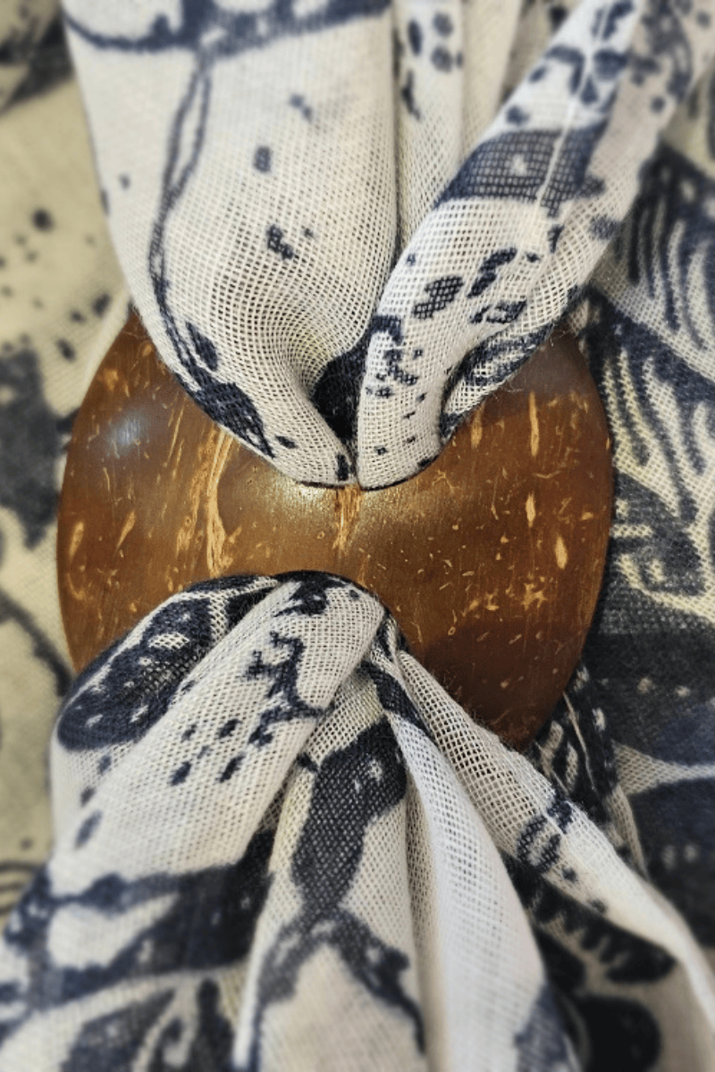 Cococnut Sarong Buckle Fastener.