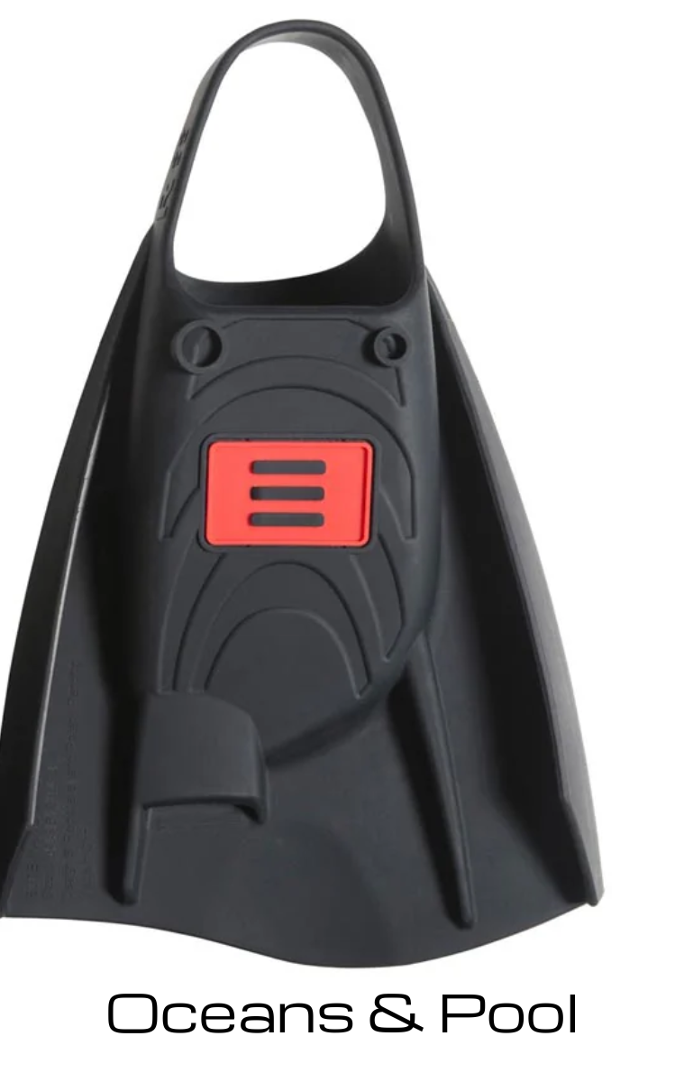 DMC Fins ELITE Max Black Double Rail - Swim Fins.