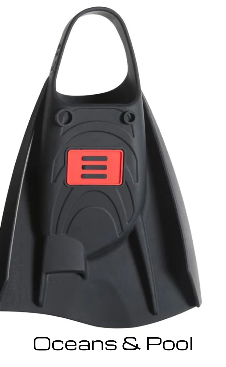 DMC Fins ELITE Max Black Double Rail - Swim Fins.