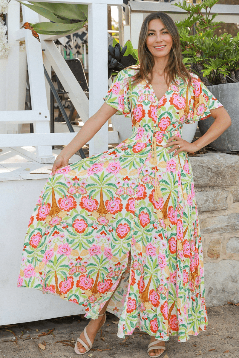 Dreamcatcher Camille Floral Maxi Dress On Sale.