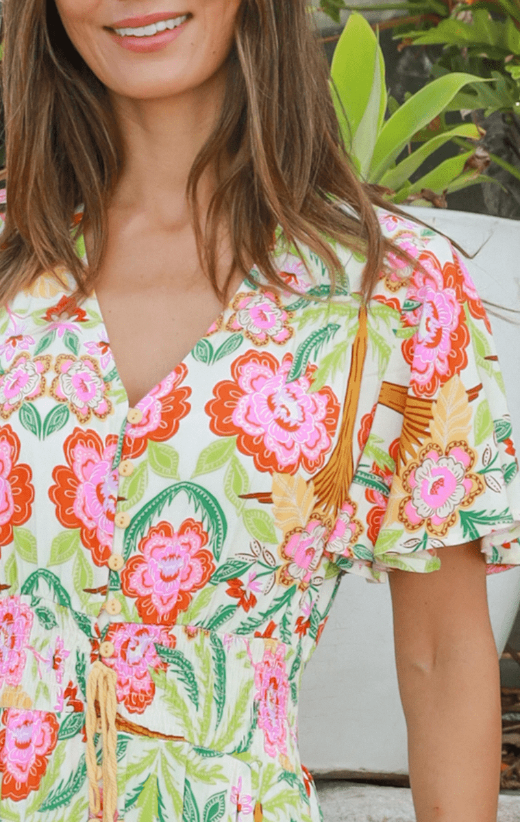 Dreamcatcher Camille Floral Maxi Dress On Sale.