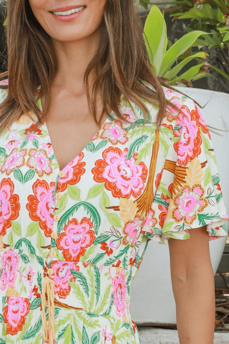 Dreamcatcher Camille Floral Maxi Dress On Sale.