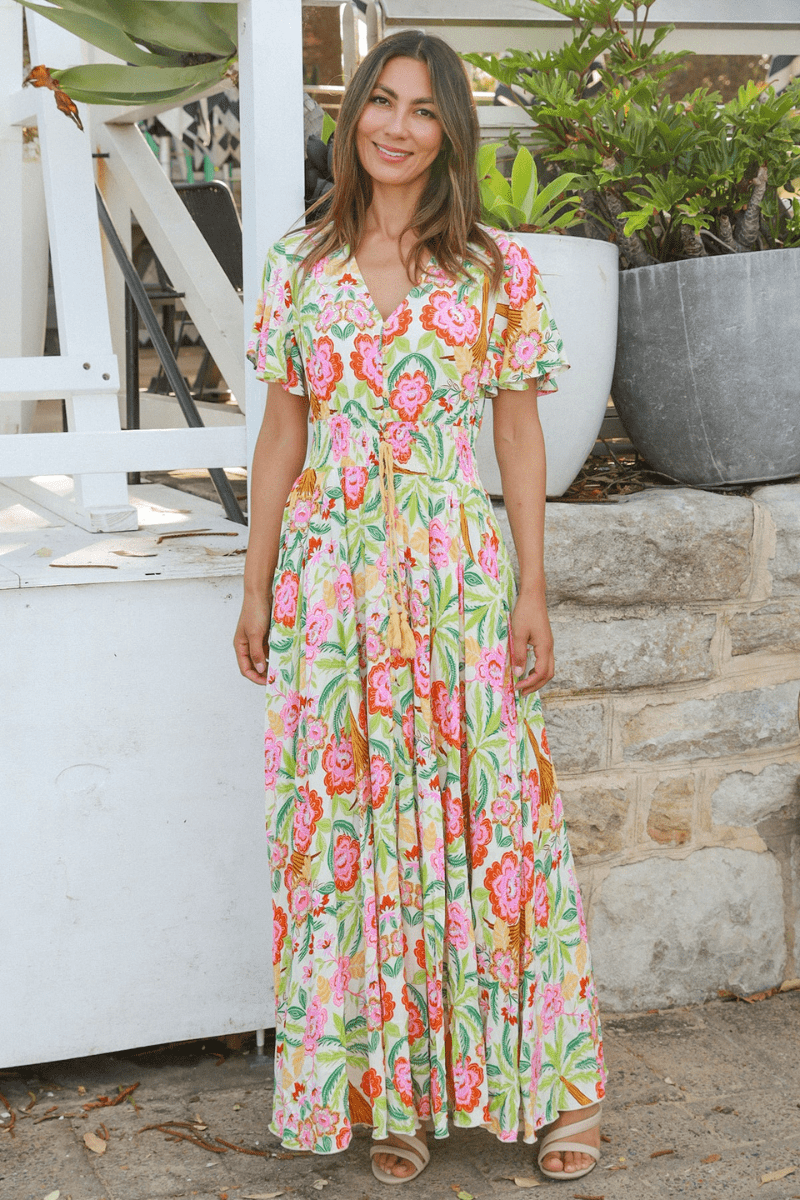 Dreamcatcher Camille Floral Maxi Dress On Sale.