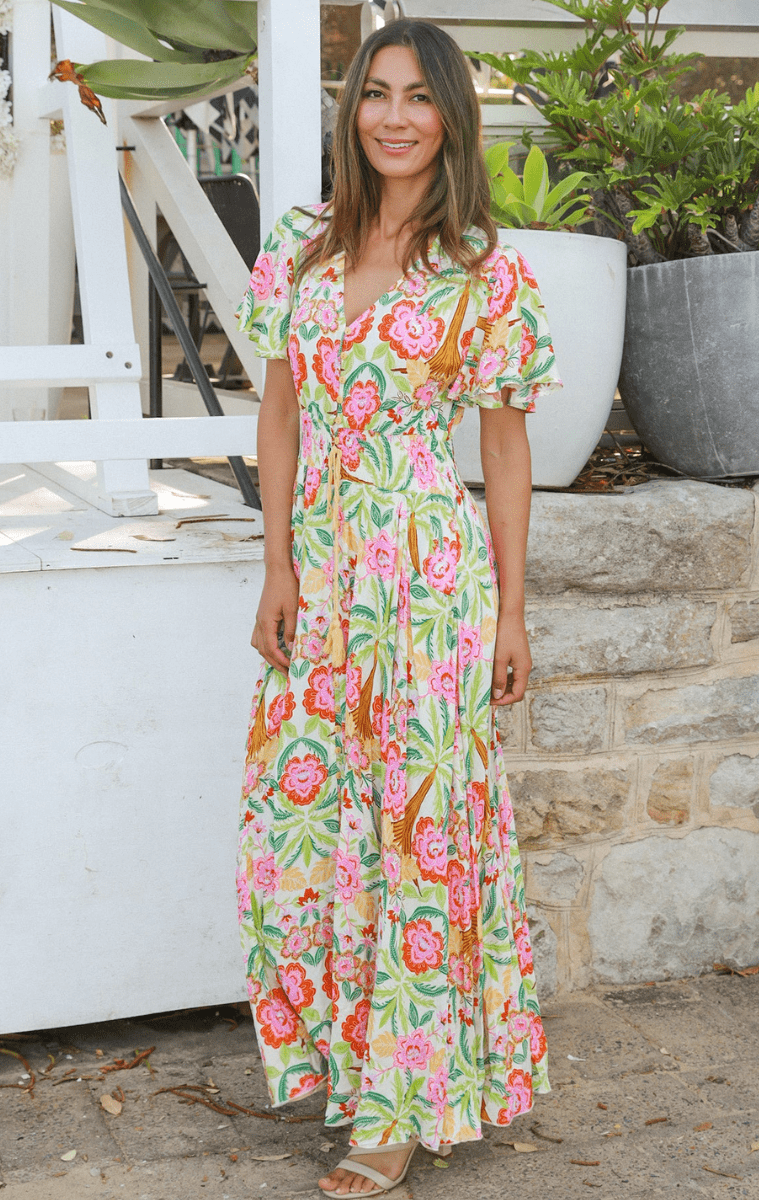 Dreamcatcher Camille Floral Maxi Dress On Sale.