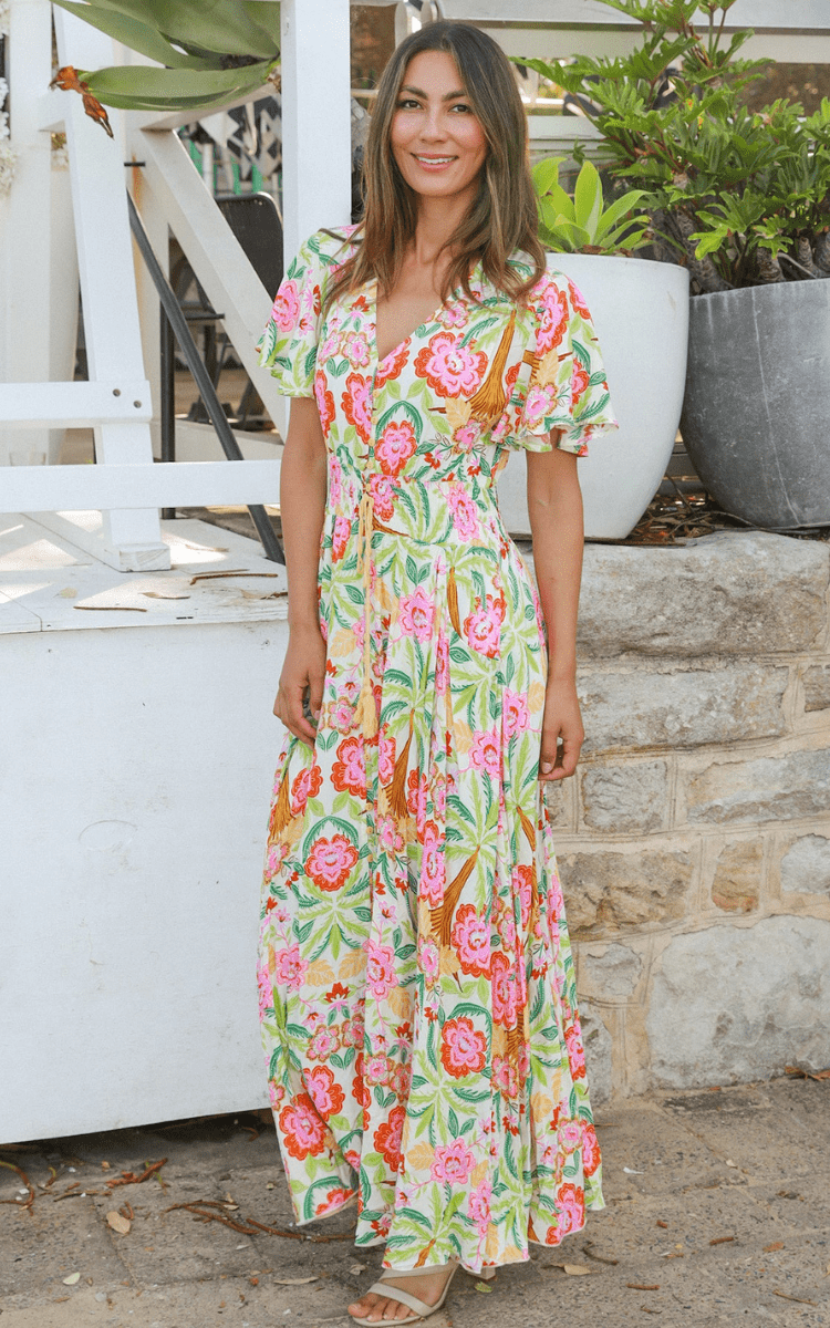 Dreamcatcher Camille Floral Maxi Dress On Sale.