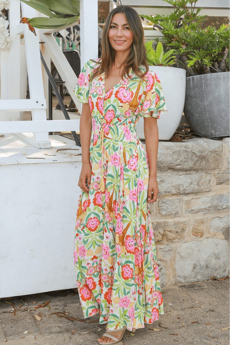 Dreamcatcher Camille Floral Maxi Dress On Sale.