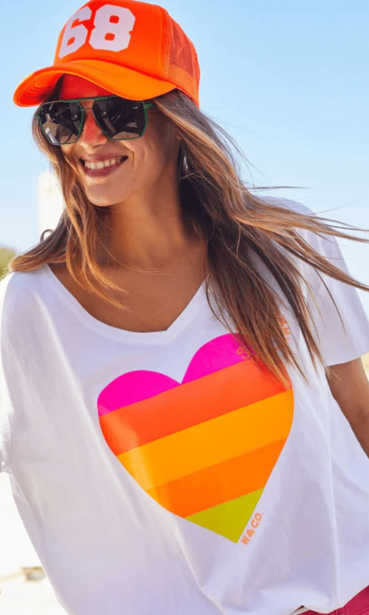 Hammill & Co Vintage Wash Heart Tee.