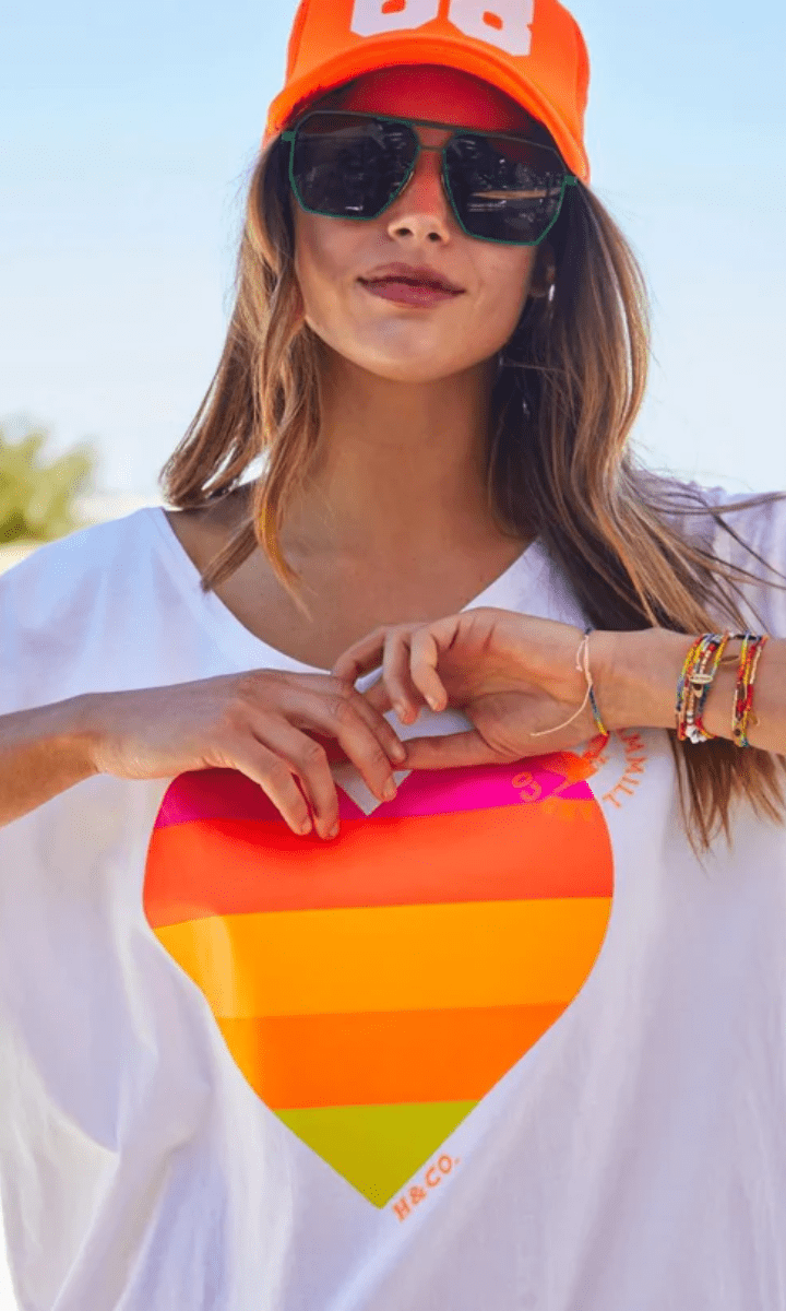 Hammill & Co Vintage Wash Heart Tee.