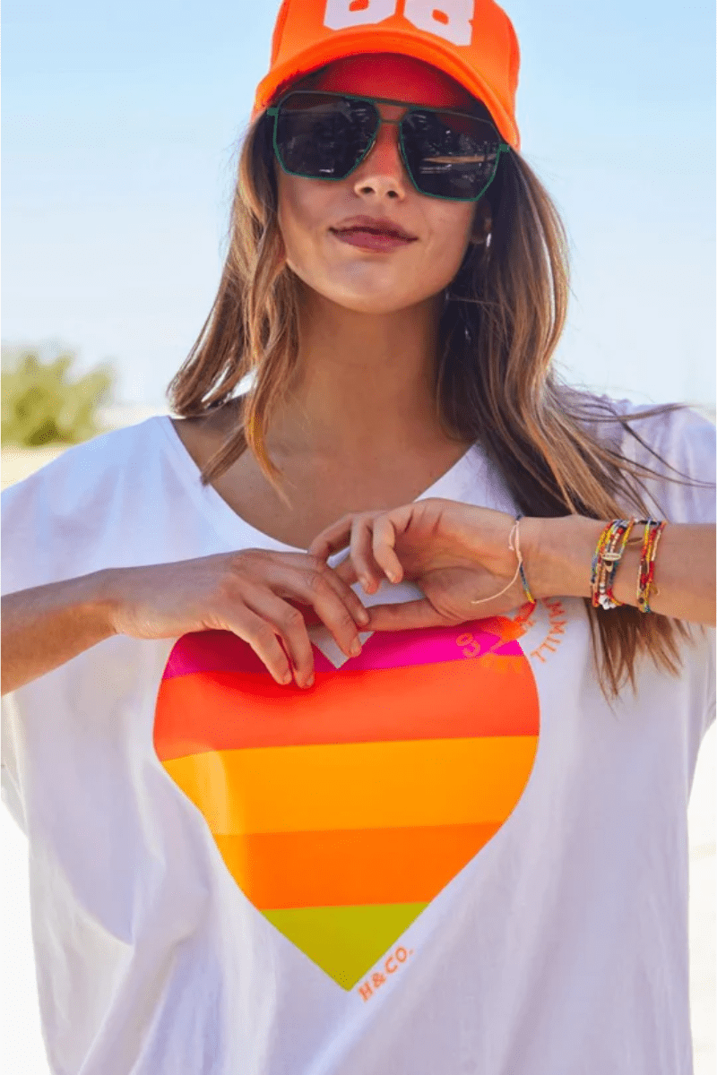 Hammill & Co Vintage Wash Heart Tee.