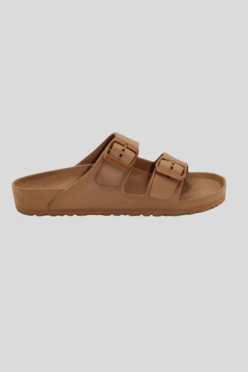 Human Ripe Sandals Slides - Tan.