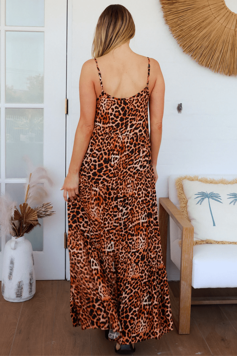 Charlotte The Label Miriam Slip Dress Animal.