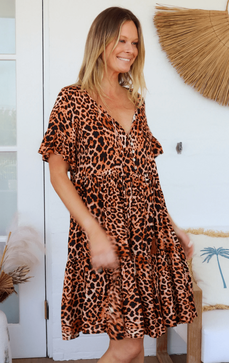 Charlotte The Label Miriam V-Neck Mini Dress.