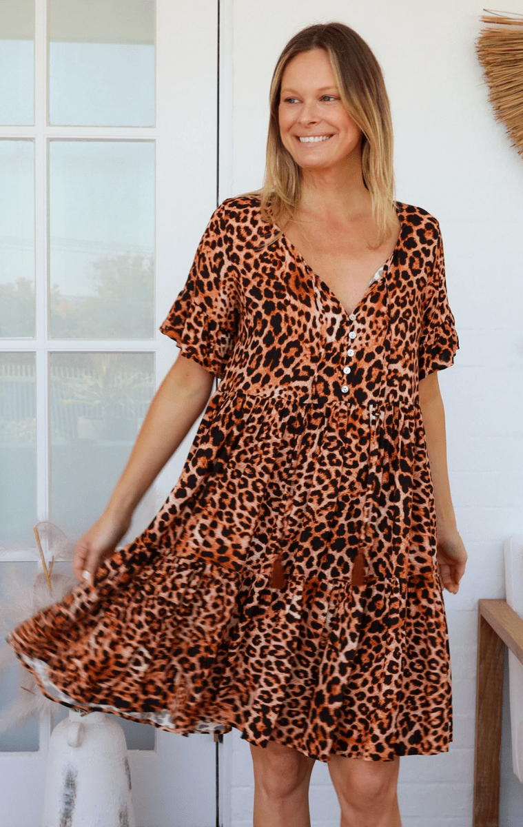 Charlotte The Label Miriam V-Neck Mini Dress.