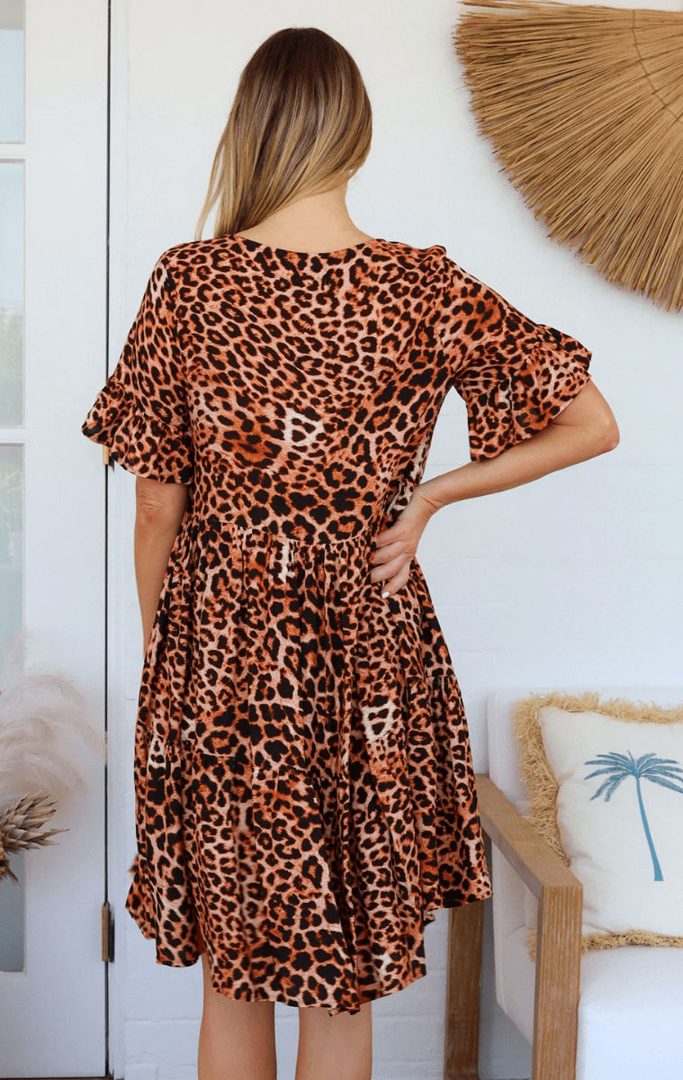 Charlotte The Label Miriam V-Neck Mini Dress.