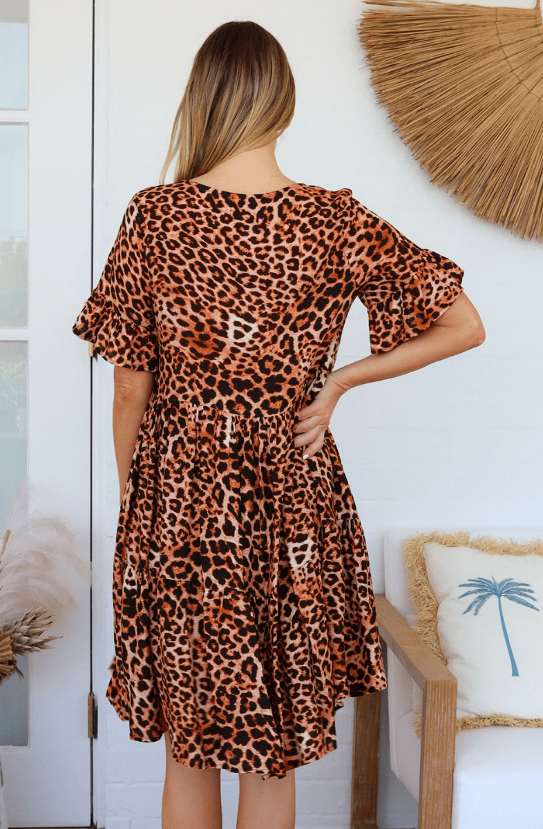 Charlotte The Label Miriam V-Neck Mini Dress.