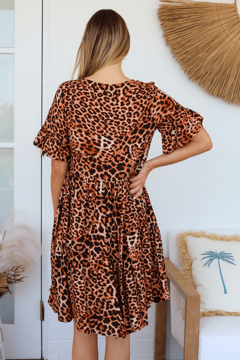 Charlotte The Label Miriam V-Neck Mini Dress.