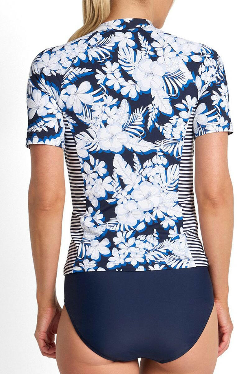 Jantzen Anchor Short Sleeve Mast Rashie - Navy.
