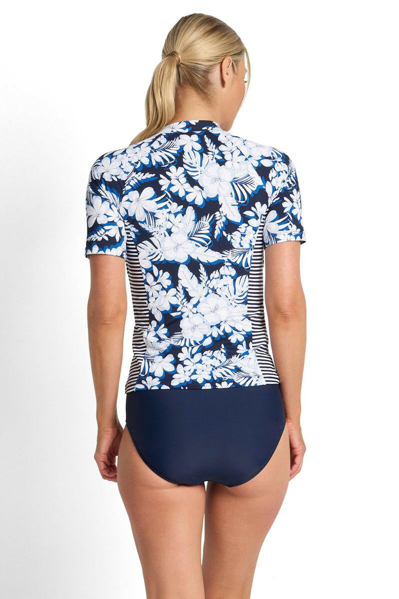 Jantzen Anchor Short Sleeve Mast Rashie - Navy.