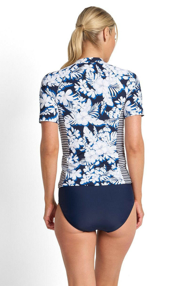 Jantzen Anchor Short Sleeve Mast Rashie - Navy.