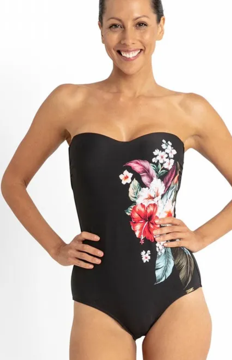Jantzen Raeni Seamless Bandeau One Piece.