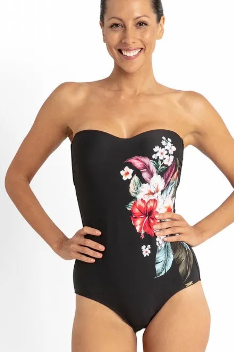 Jantzen Raeni Seamless Bandeau One Piece.