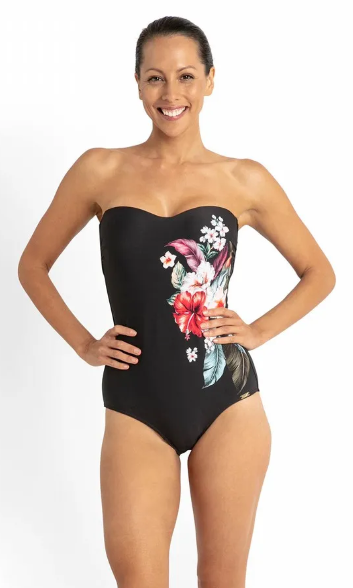 Jantzen Raeni Seamless Bandeau One Piece.