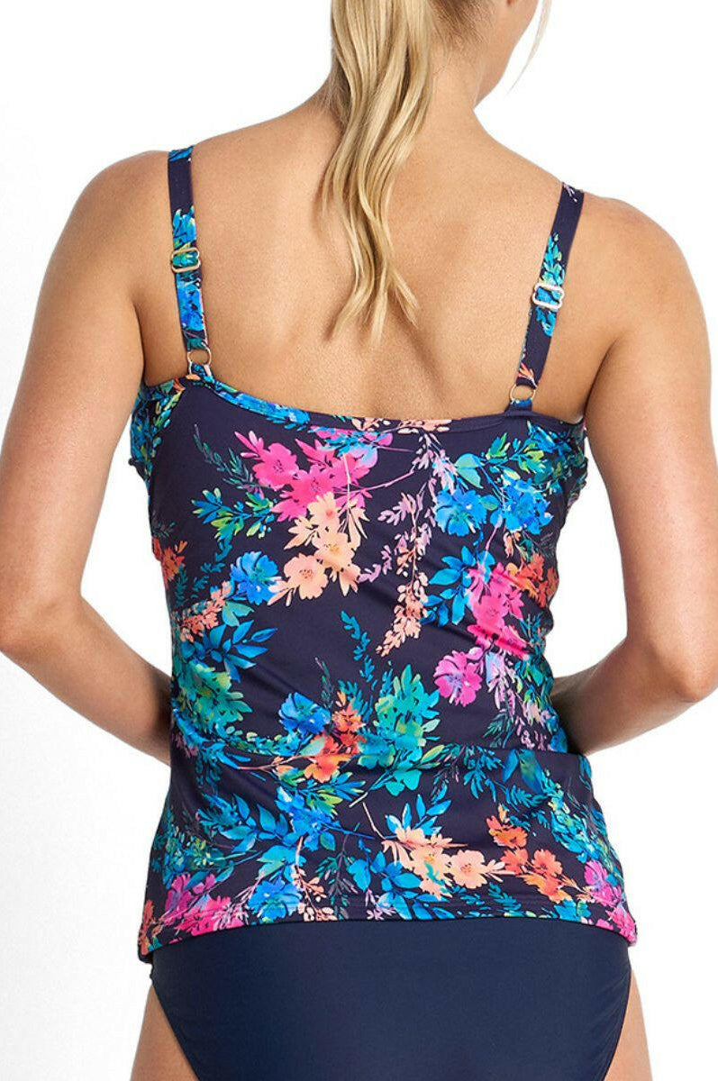 Jantzen Fresia Frill Crossover Singlet - Navy.
