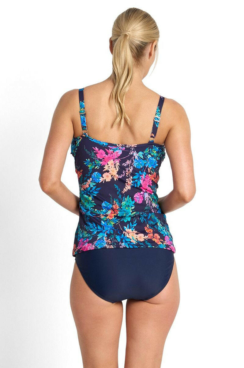 Jantzen Fresia Frill Crossover Singlet - Navy.