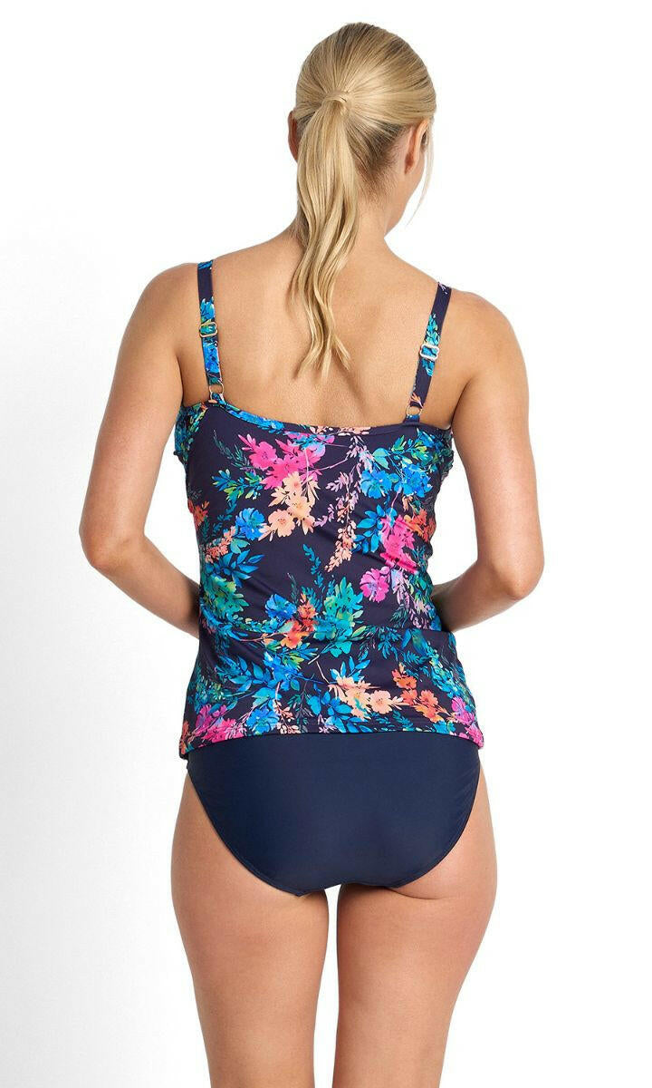 Jantzen Fresia Frill Crossover Singlet - Navy.