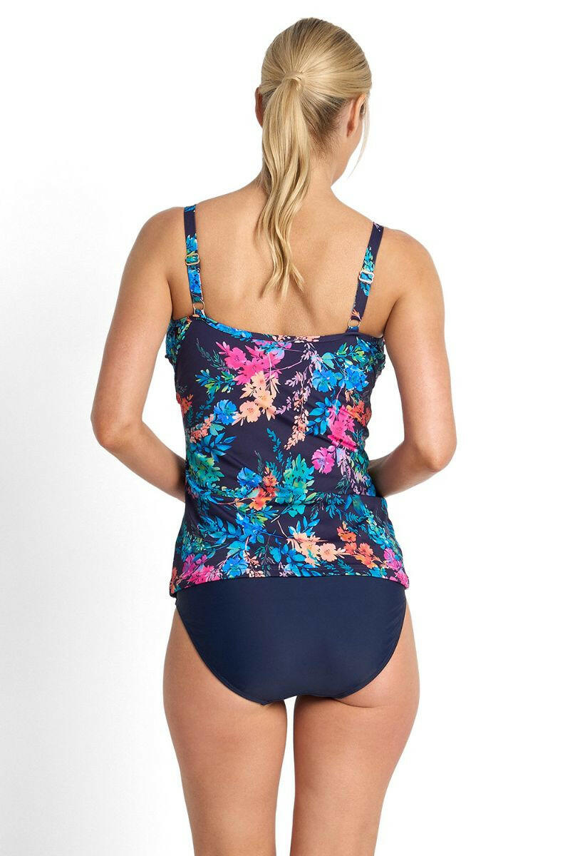 Jantzen Fresia Frill Crossover Singlet - Navy.