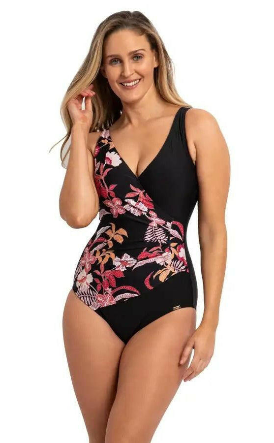 Jantzen JA84474 Select Surplice One Piece Coral.