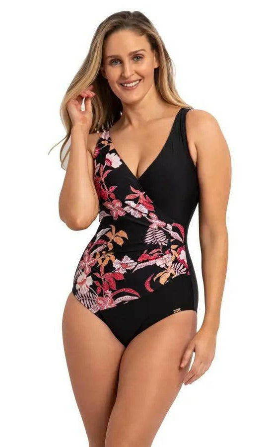 Jantzen JA84474 Select Surplice One Piece Coral.