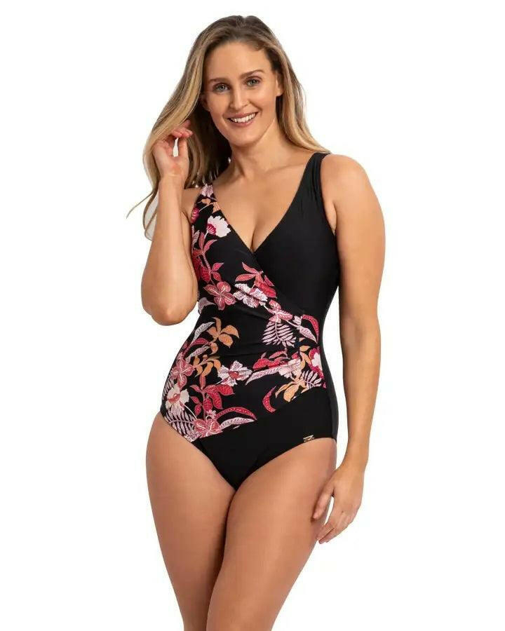 Jantzen JA84474 Select Surplice One Piece Coral.
