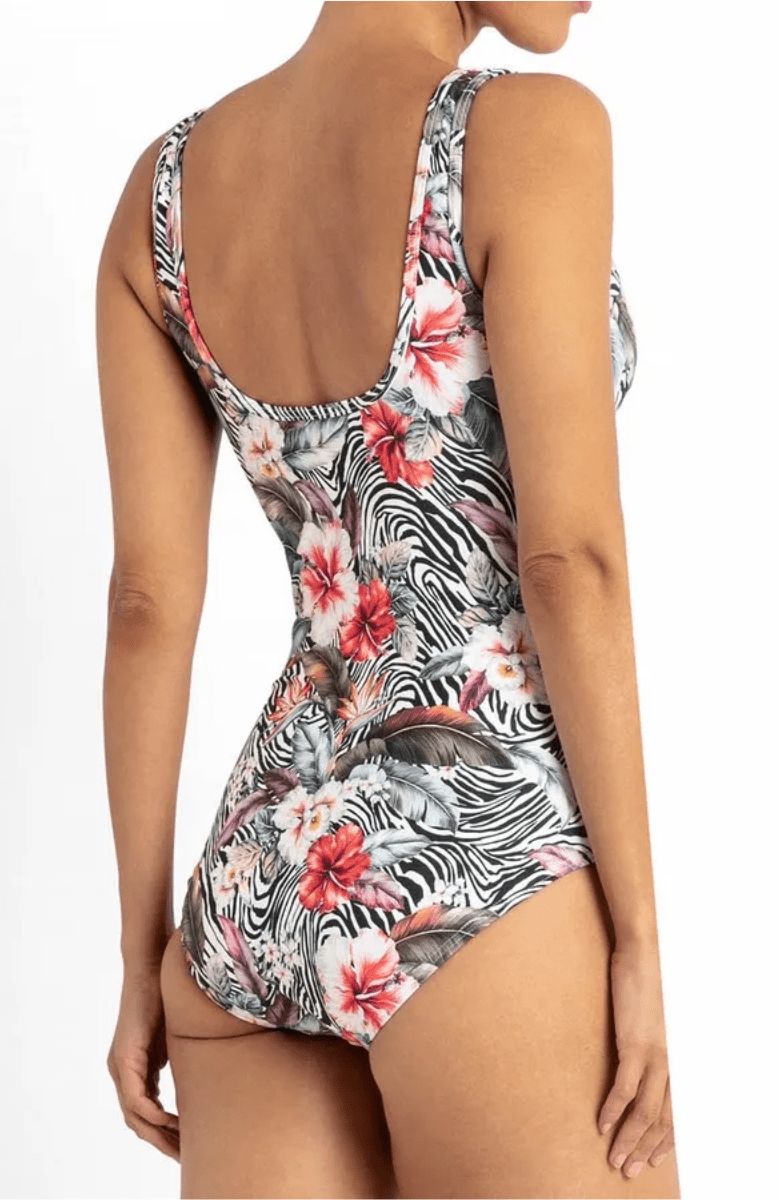 Jantzen Africa High Neck Mastectomy One Piece.