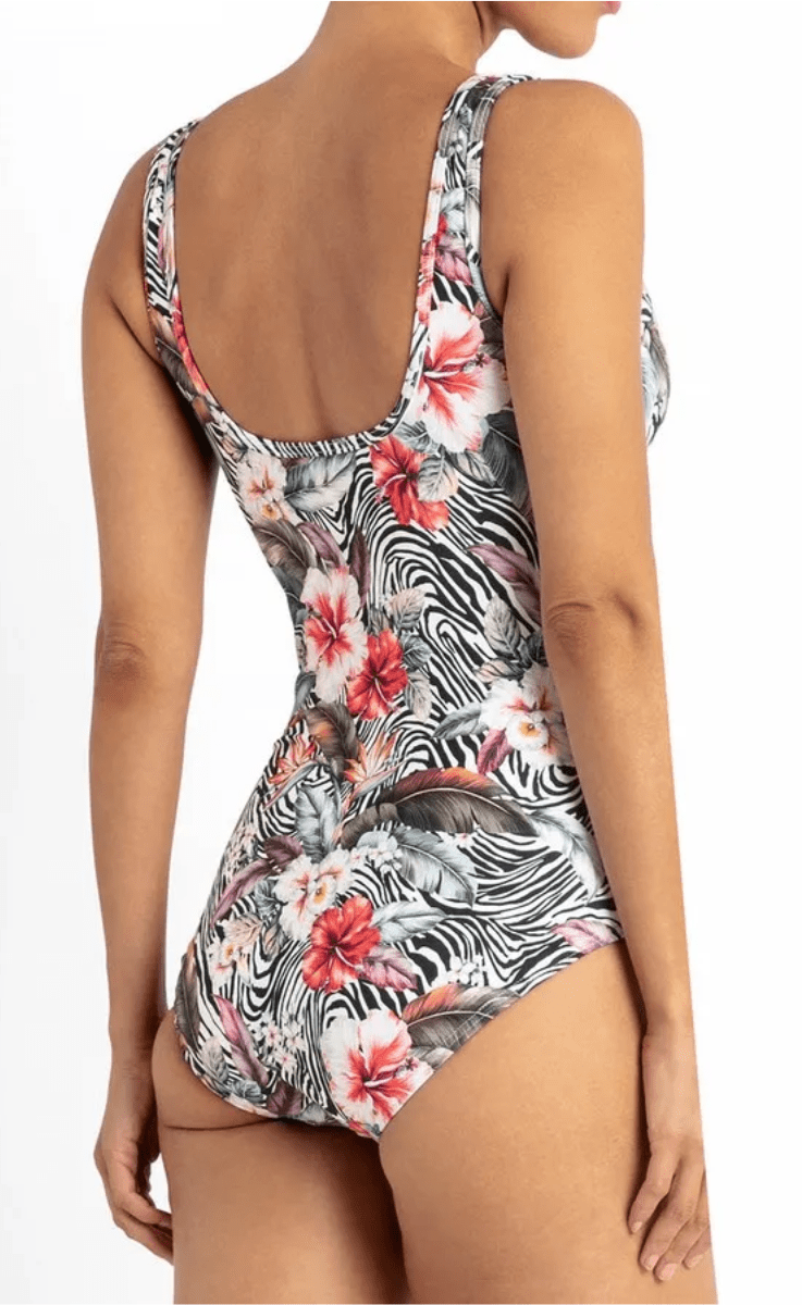Jantzen Africa High Neck Mastectomy One Piece.