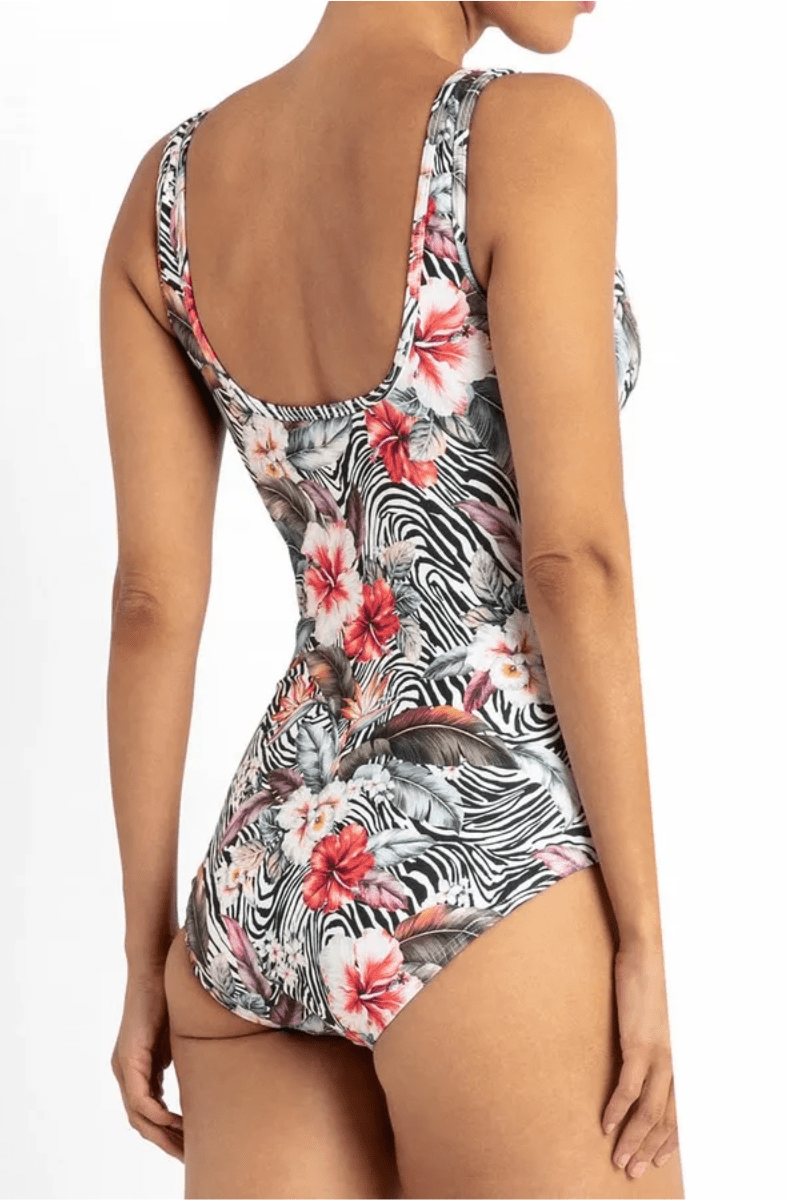 Jantzen Africa High Neck Mastectomy One Piece.