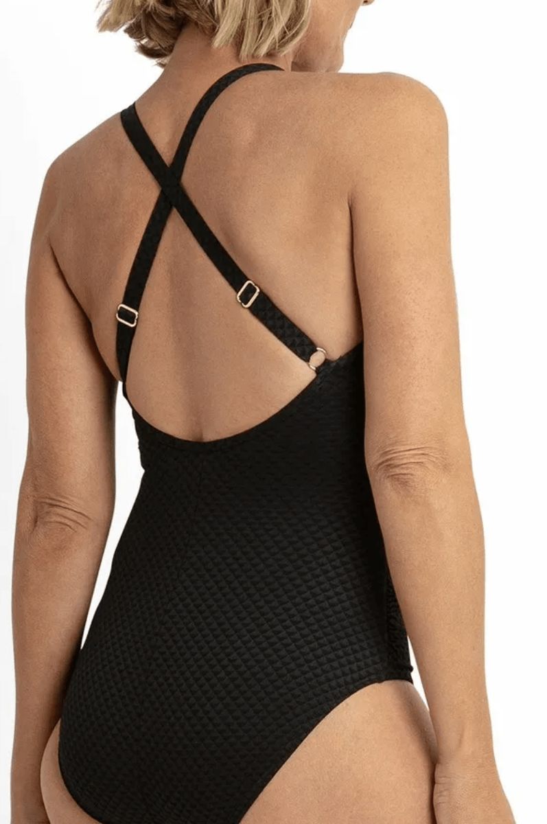 Jantzen Limitless High Neck Cross Strap Mastectomy One Piece.