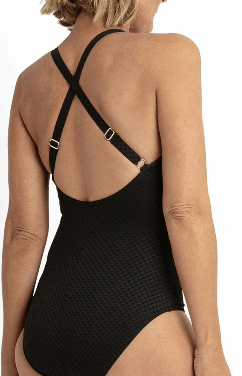Jantzen Limitless High Neck Cross Strap Mastectomy One Piece.