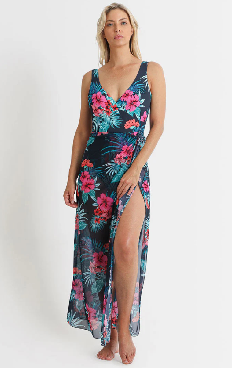 Jantzen Eden East Midi Mesh Sarong - Ink.