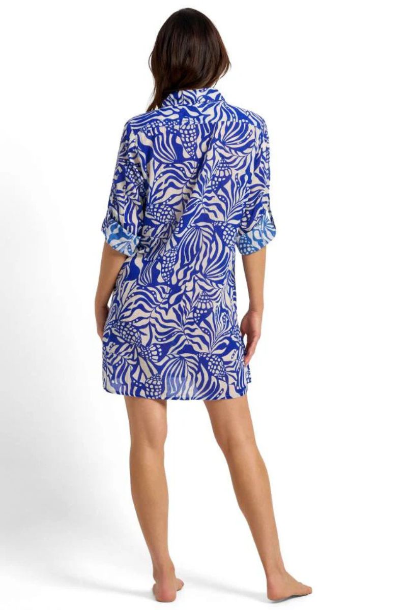 jantzen-seashells-JA91236-button-through-shirt-cobalt-ozresort