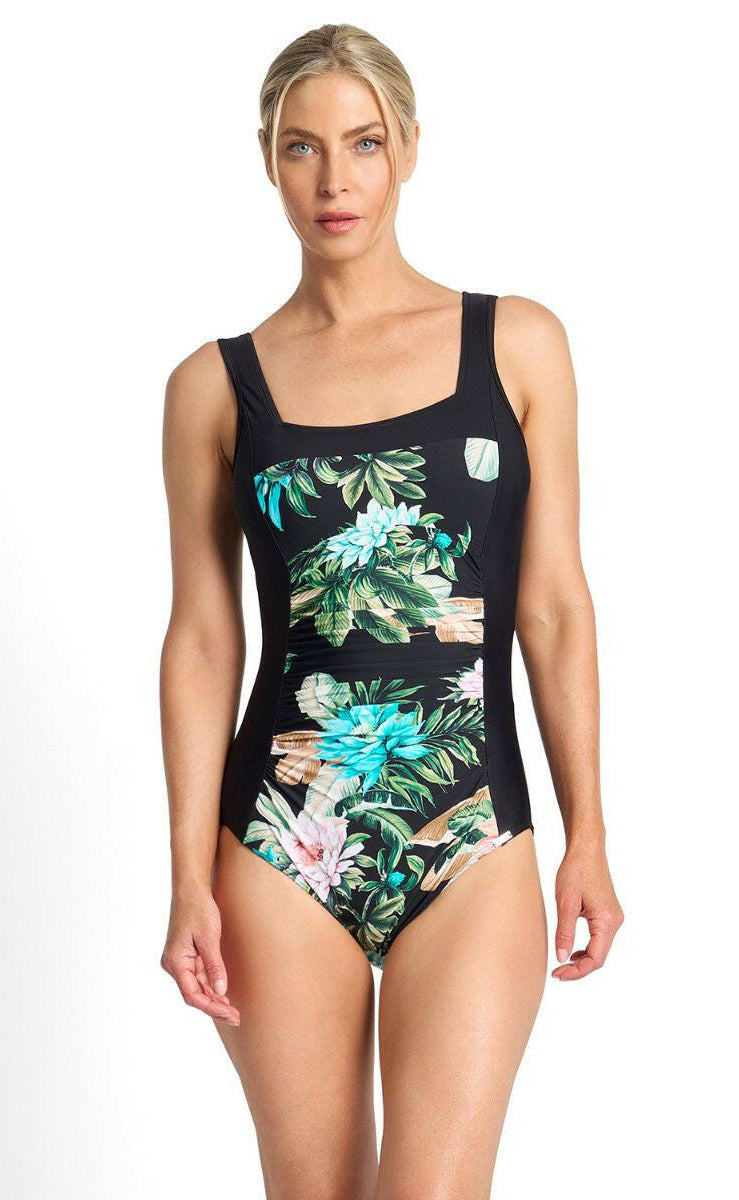 Jantzen Select Square Neck One Piece - Black.