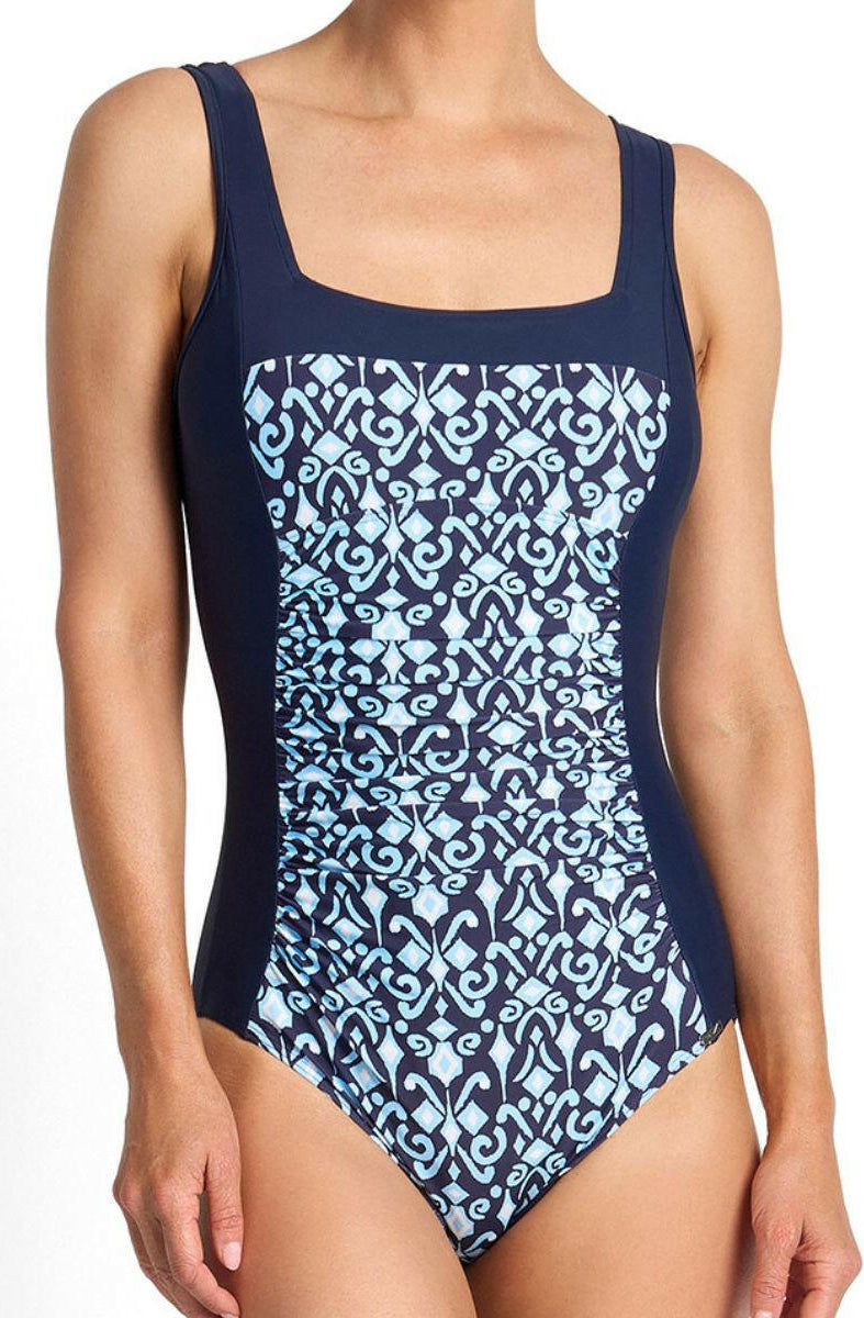 Jantzen Select Square Neck One Piece - Navy.