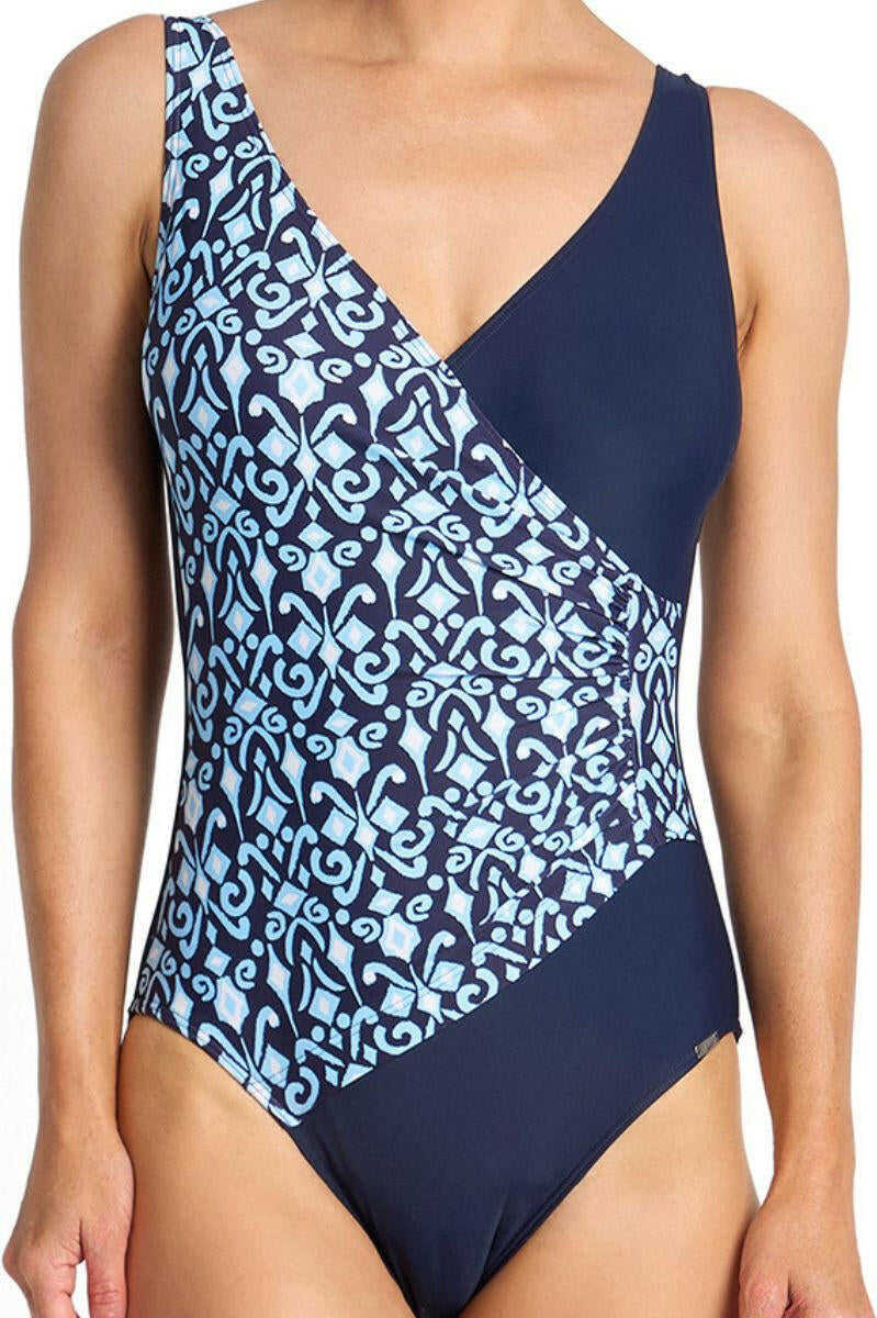 Jantzen Select Surplice One Piece - Navy.