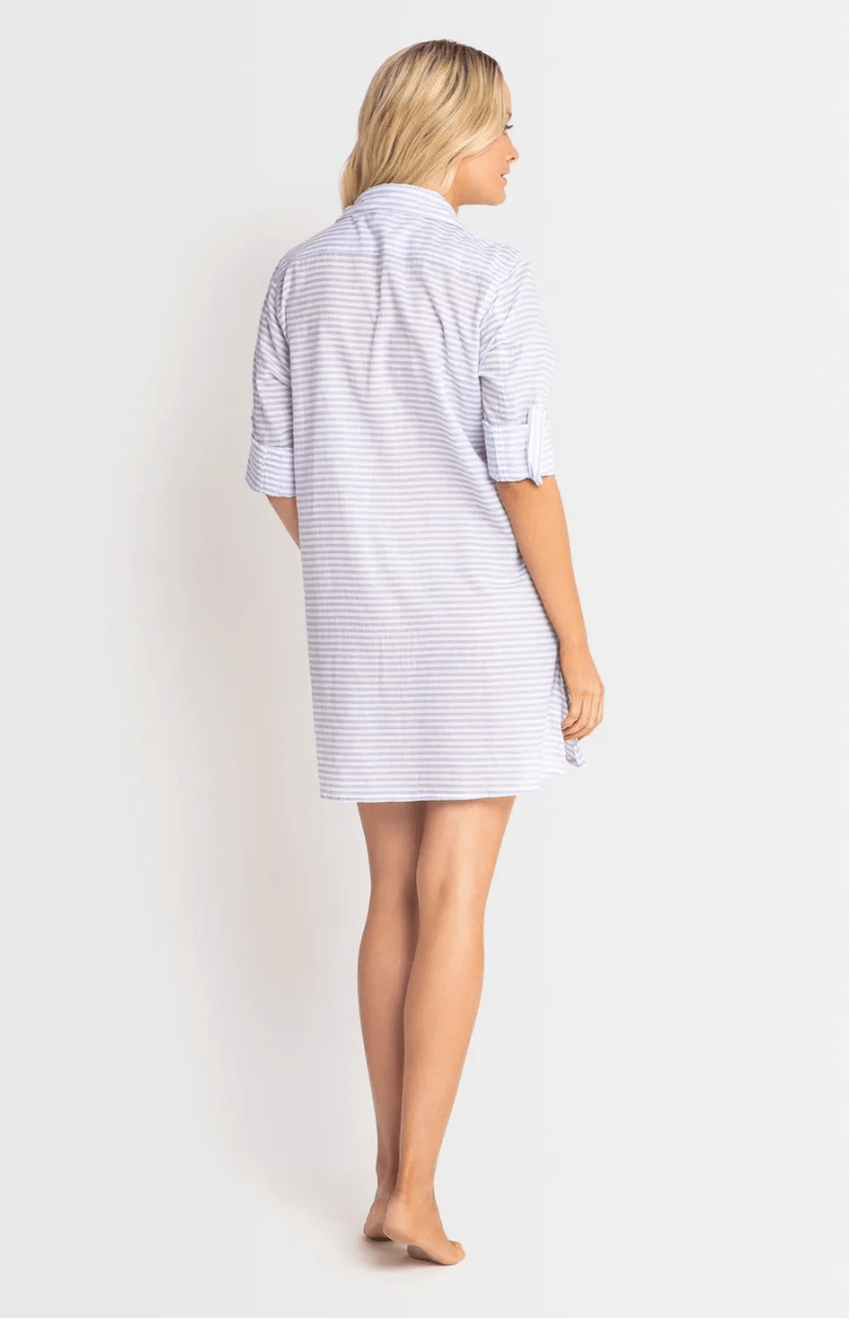 Jantzen Fresh Button Through Shirt - Blue.