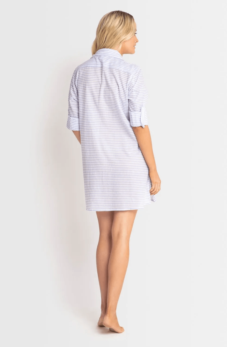 Jantzen Fresh Button Through Shirt - Blue.