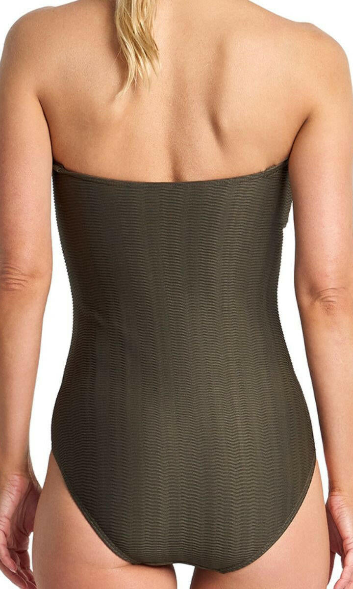 Jantzen Sky High Bar Bandeau One Piece - Army.