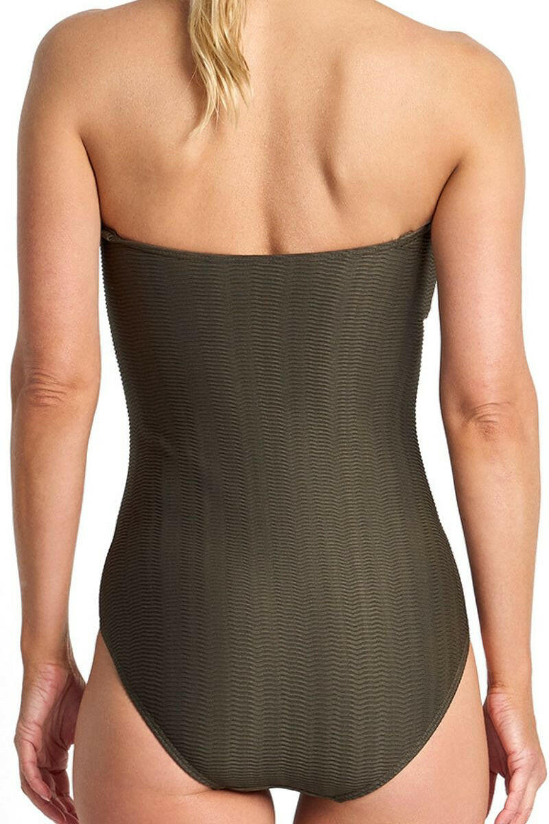 Jantzen Sky High Bar Bandeau One Piece - Army.