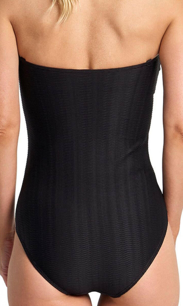 Jantzen Sky High Bar Bandeau One Piece - Black.