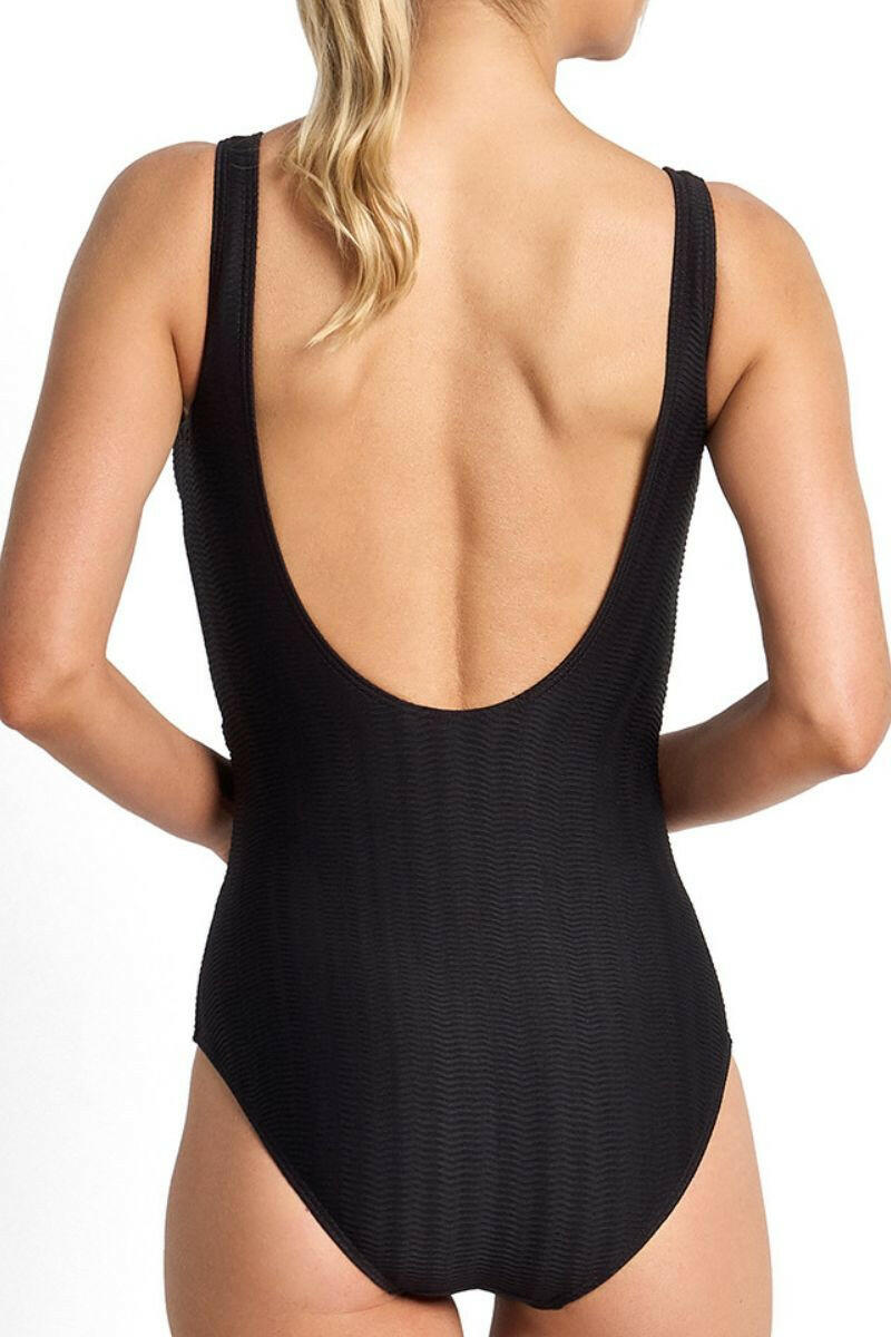 Jantzen Sky High Bar Surplice One Piece - Black.